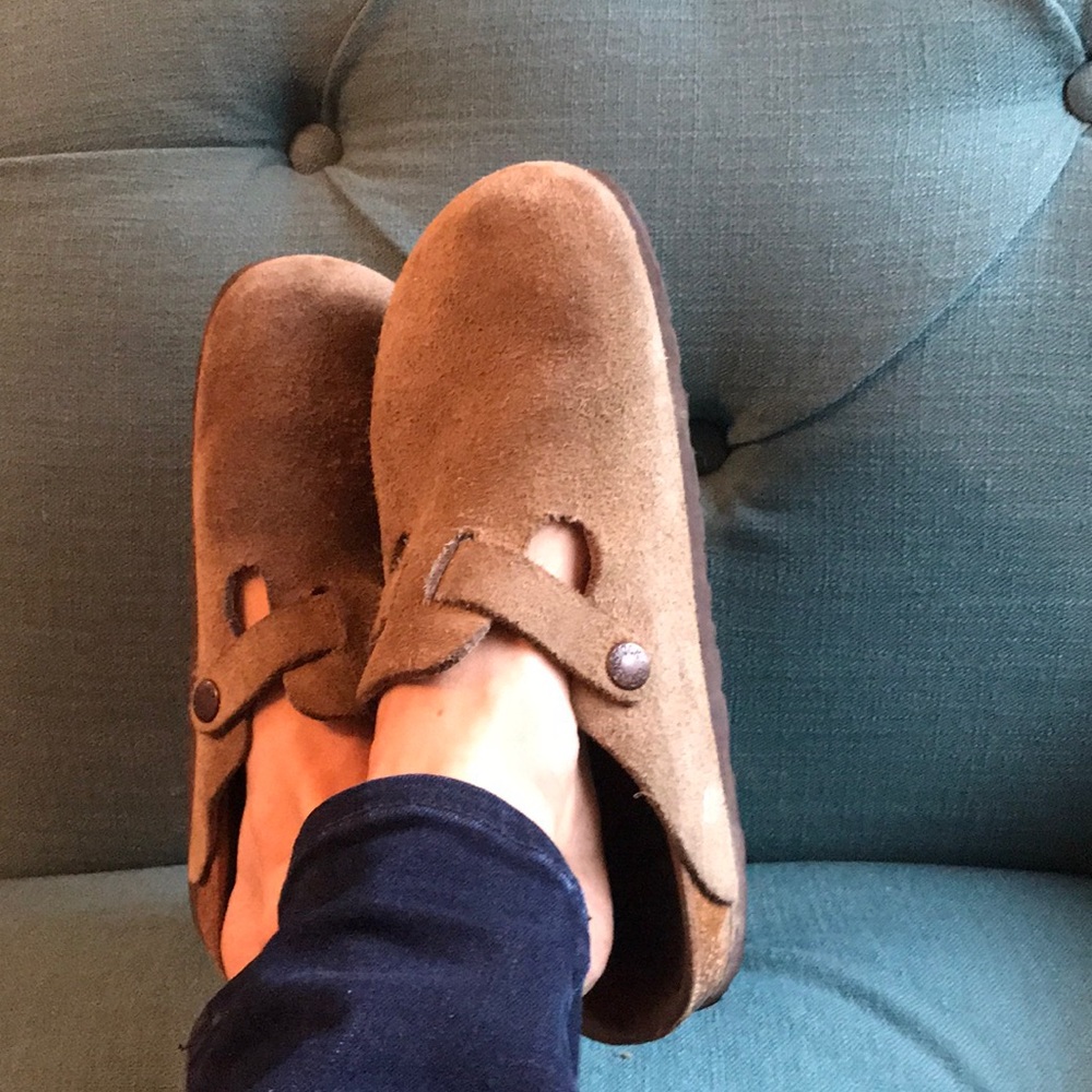 Tan suede birkenstocks - 36